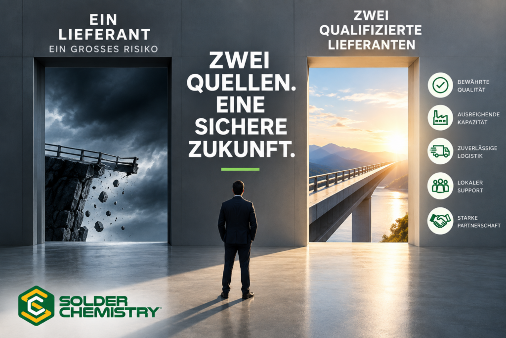 Second Source Strategie mit zwei qualifizierten Lieferanten für mehr Versorgungssicherheit in der Elektronikfertigung
